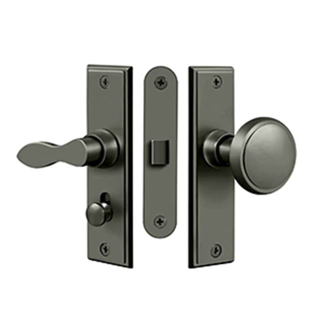 Deltana SDML334 Storm Door Latch, Square, Mortise Lock