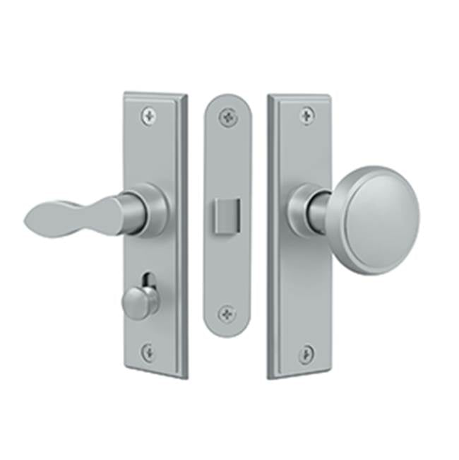 Deltana SDML334 Storm Door Latch, Square, Mortise Lock