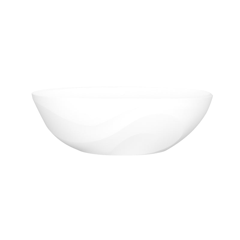 Victoria + Albert SE3M-N-SM-OF 65" x 30" Freestanding Soaking Bathtub With Flat Rim