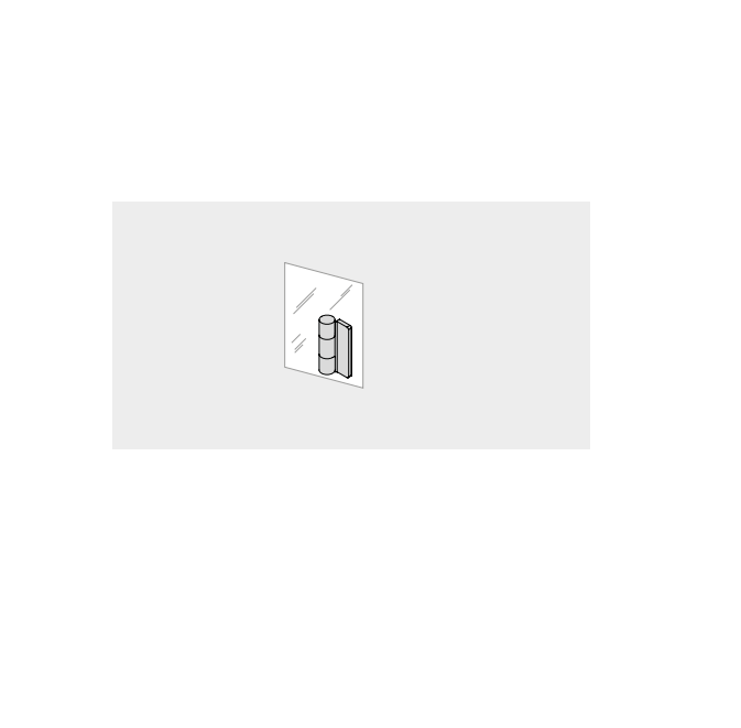 Effe SE93000371 Set of hinges and bronze glass panels  options for yoku spa or sh shelf/glass