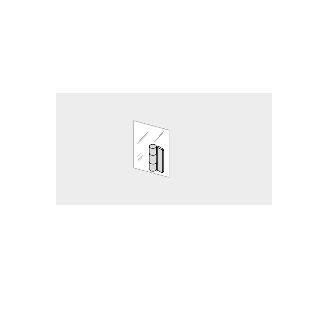 Effe SE93000391 Set of hinges and bronze glass panels  options for yoku spa or sh door