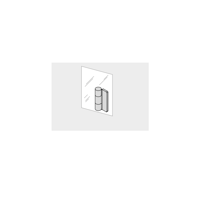 Effe SE93000395 Set of hinges and bronze glass panels  options for yoku s glass 105