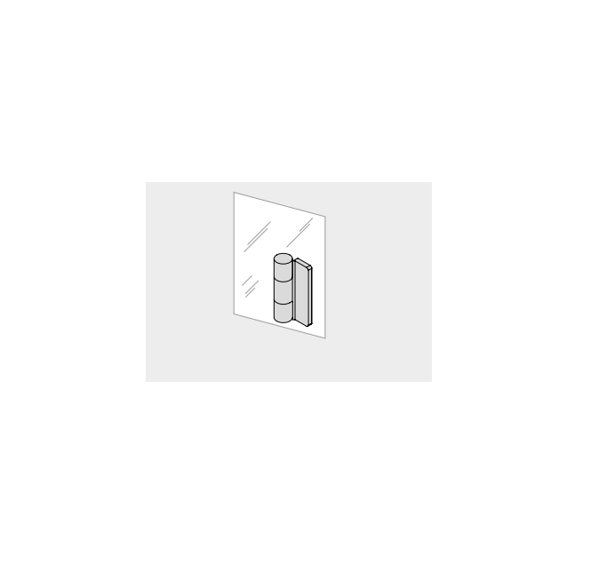 Effe SE93000397 Set of hinges and bronze glass panels  options for yoku s door 80