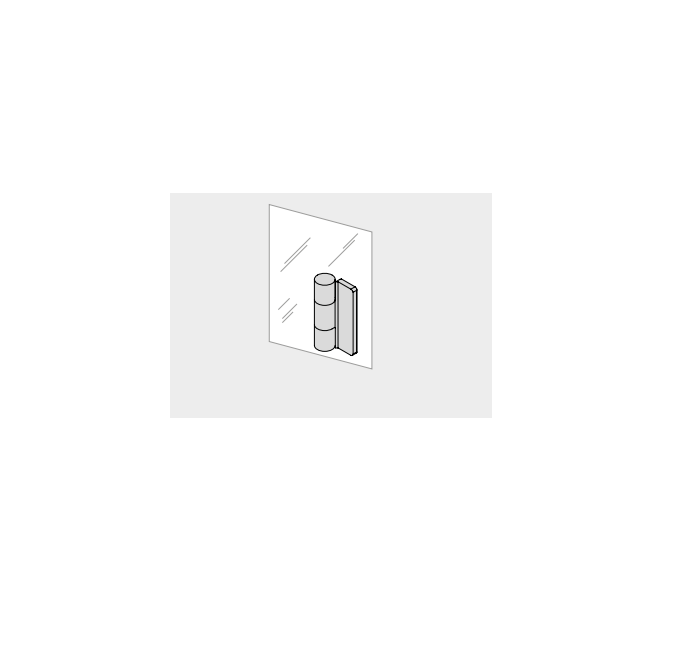 Effe SE93000398 Set of hinges and bronze glass panels  options for yoku s shelf/glass 60-45