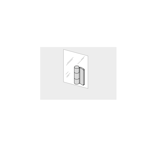 Effe SE93000399 Set of hinges and bronze glass panels  options for yoku s door 60-45