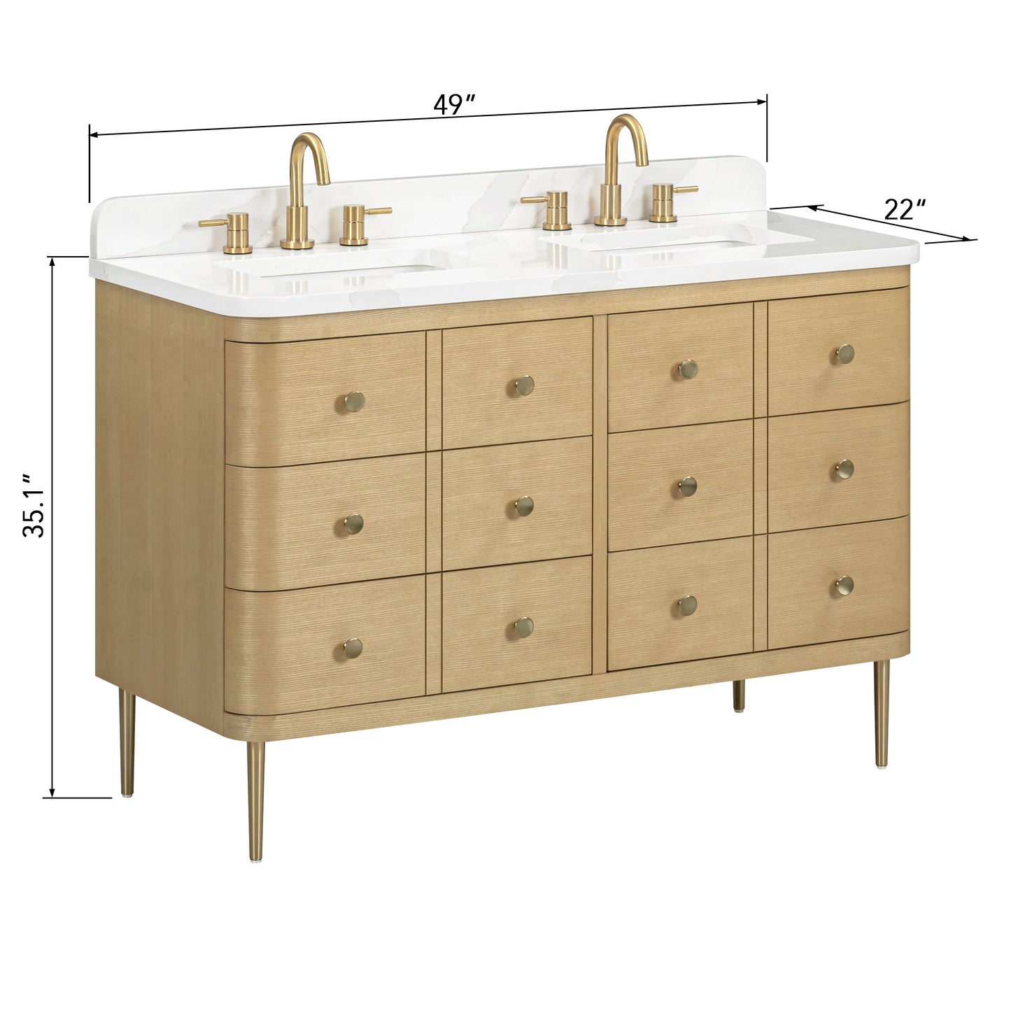 Avanity Serena Double Sink Bathroom Vanity with Top - Parent