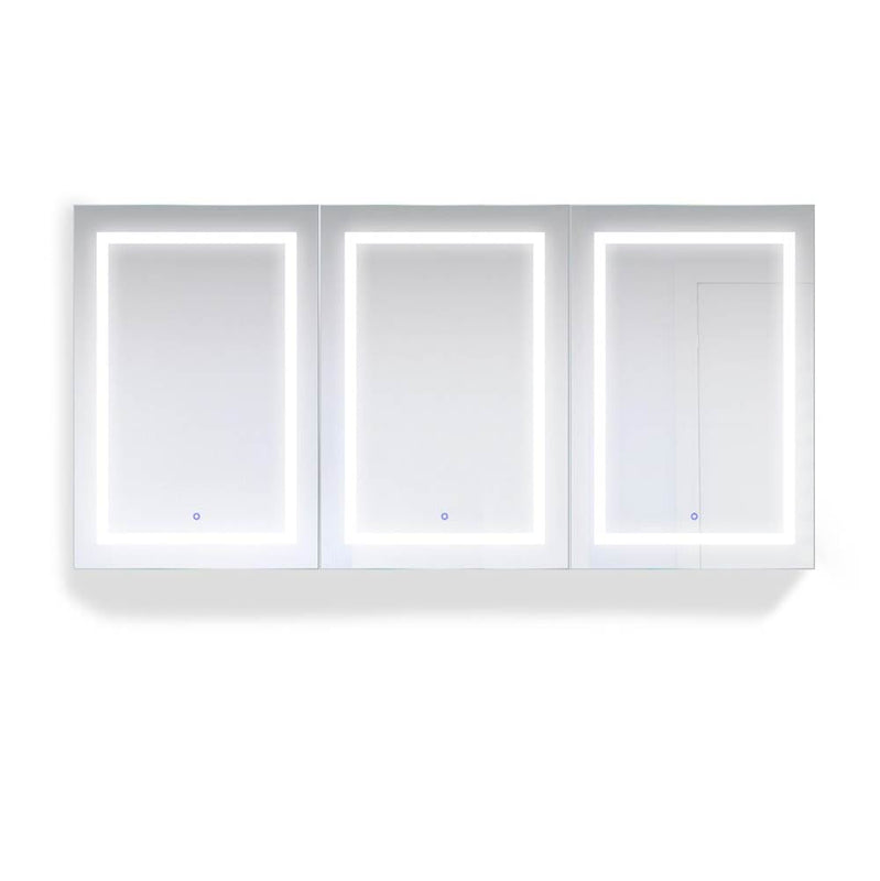 Krugg SVANGE7236TLRR Triview LED Medicine Cabinet 72X36 With Dimmer and Defogger