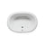 Americh SF6042PA5 Sol Flat Deck 60" x 42" Drop In Platinum Combo 3 Tub