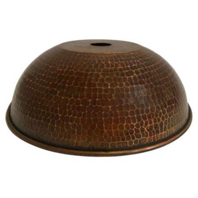 Premier Copper Products SH-L100DB Hammered Copper 10.5" Dome Pendant Light Shade