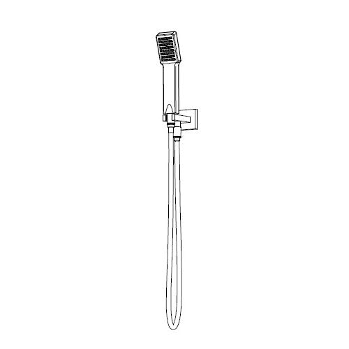 Flusso SHS.1025 Hand Shower Set with Holder and Elbow Combo