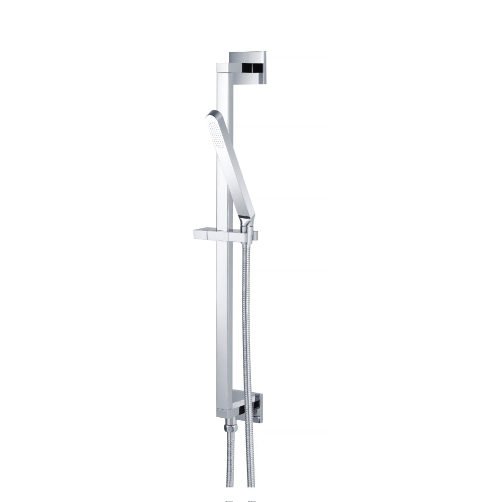 Flusso SHS.2018 Hand Shower Set with Slide Bar, Integrated Elbow & Hose
