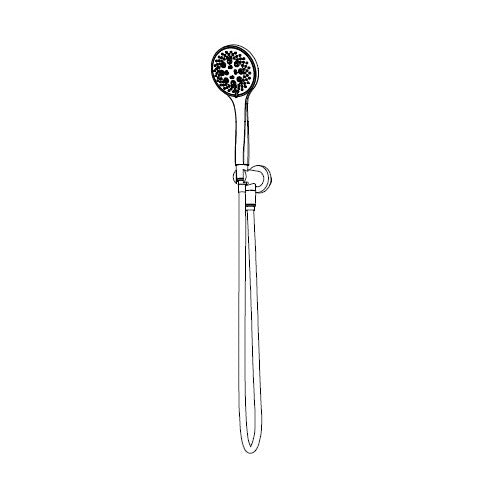 Flusso SHS.5125 Hand Shower Set with Holder and Elbow Combo