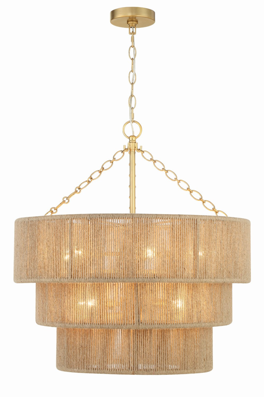 Crystorama SHY-10907-SG Shyla 10 Light Chandelier - Soft Gold