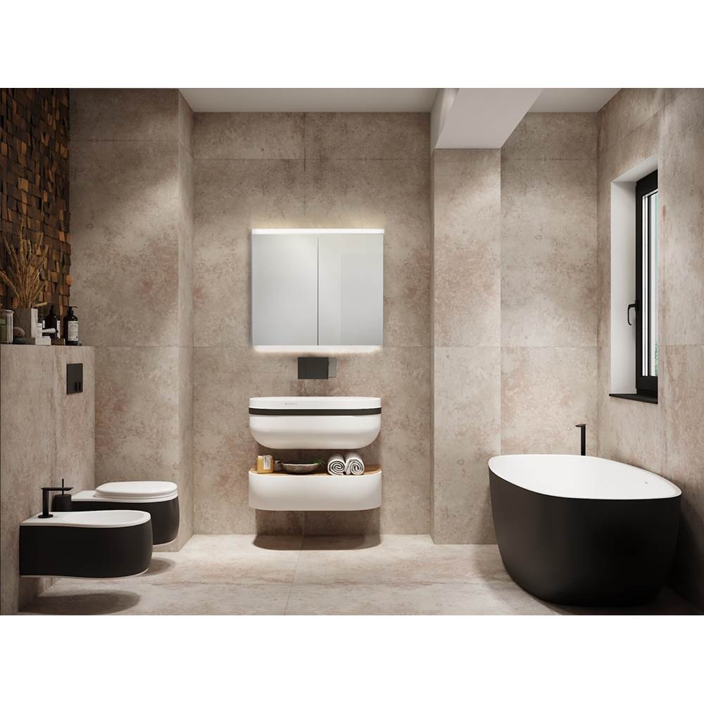 Sidler 1.1108.303 Double Mirror Door (15 3/4 / 15 3/4) Built-in GFCI outlet, tamper resistant, Night Light Function W 31 1/2 / H 30 / D 4 3000K