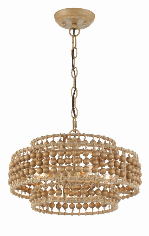 Crystorama SIL-B6003-BS Silas 3 Light Chandelier - Burnished Silver