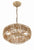 Crystorama SIL-B6003-BS Silas 3 Light Chandelier - Burnished Silver