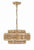 Crystorama SIL-B6003-BS Silas 3 Light Chandelier - Burnished Silver