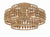 Crystorama SIL-B6003-BS_CEILING Silas 3 Light Ceiling Mount - Burnished Silver