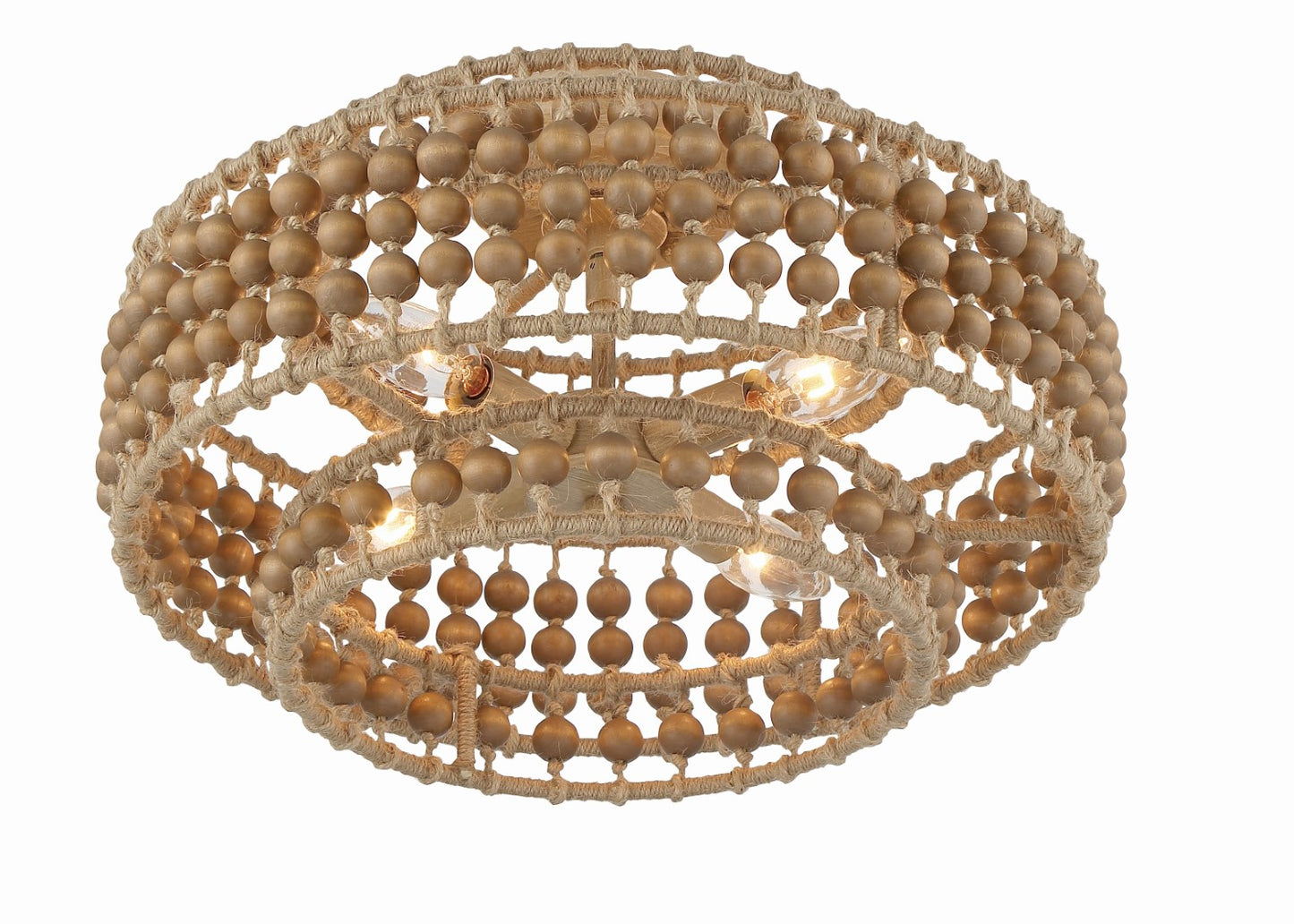 Crystorama SIL-B6003-BS_CEILING Silas 3 Light Ceiling Mount - Burnished Silver