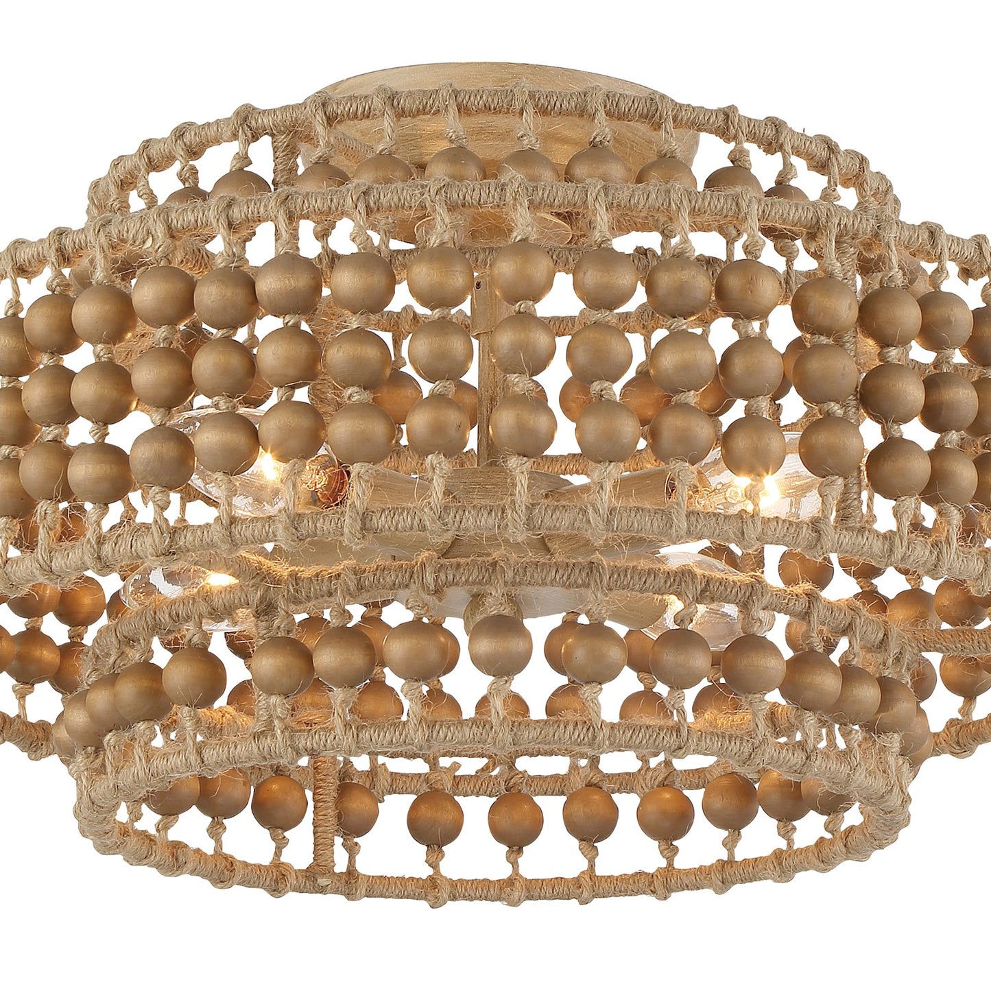 Crystorama SIL-B6003-BS_CEILING Silas 3 Light Ceiling Mount - Burnished Silver
