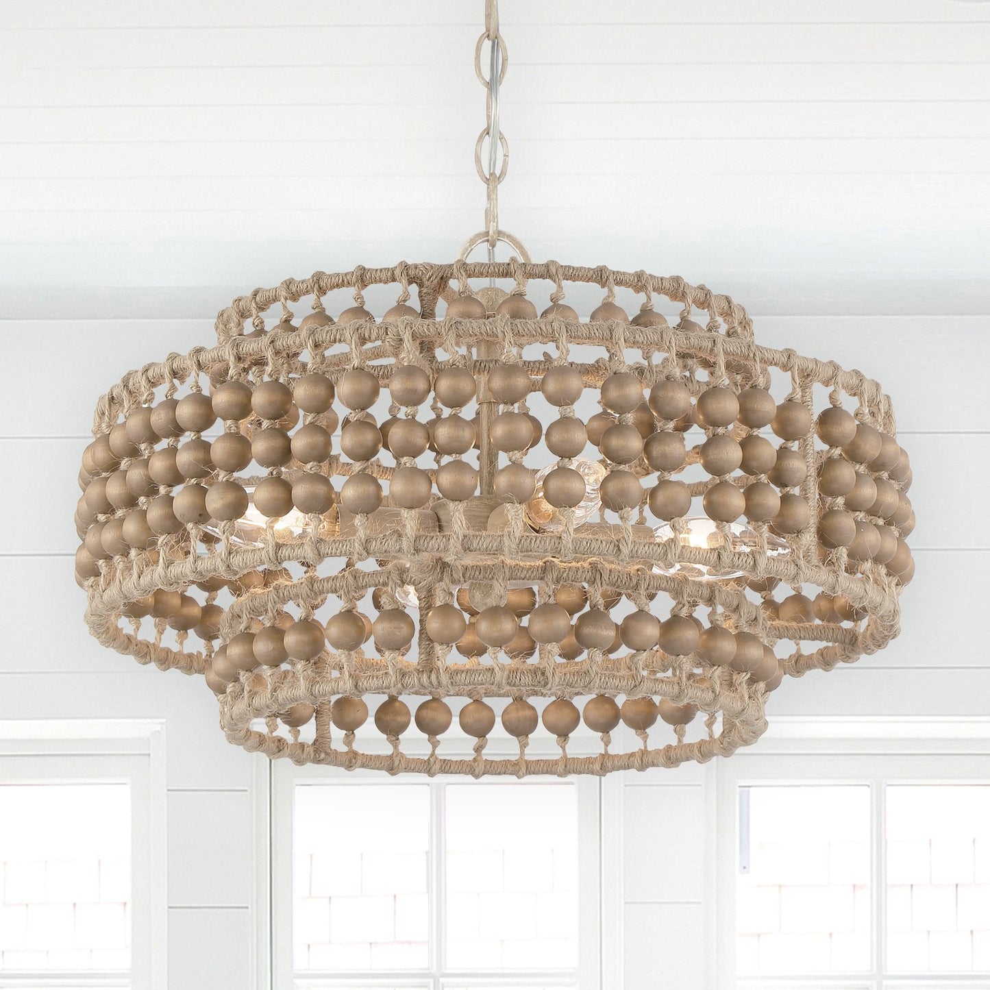 Crystorama SIL-B6003-BS Silas 3 Light Chandelier - Burnished Silver