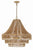 Crystorama SIL-B6006-BS Silas 6 Light Chandelier - Burnished Silver