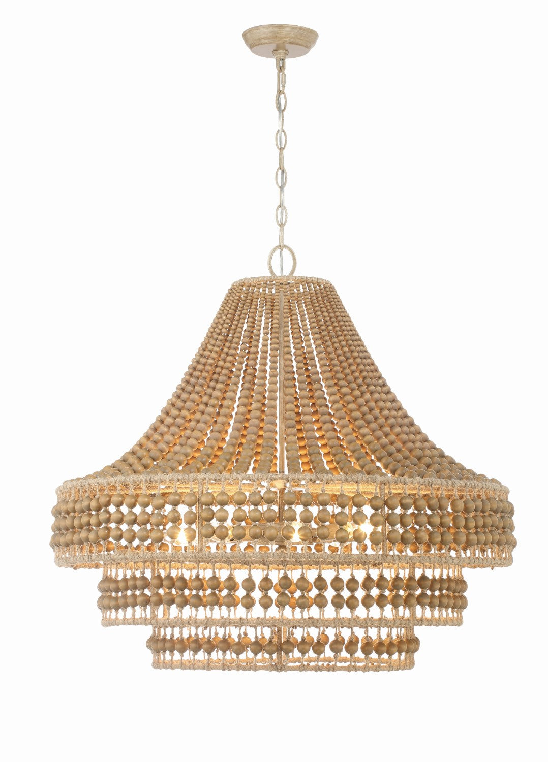 Crystorama SIL-B6008-BS Silas 8 Light Chandelier - Burnished Silver