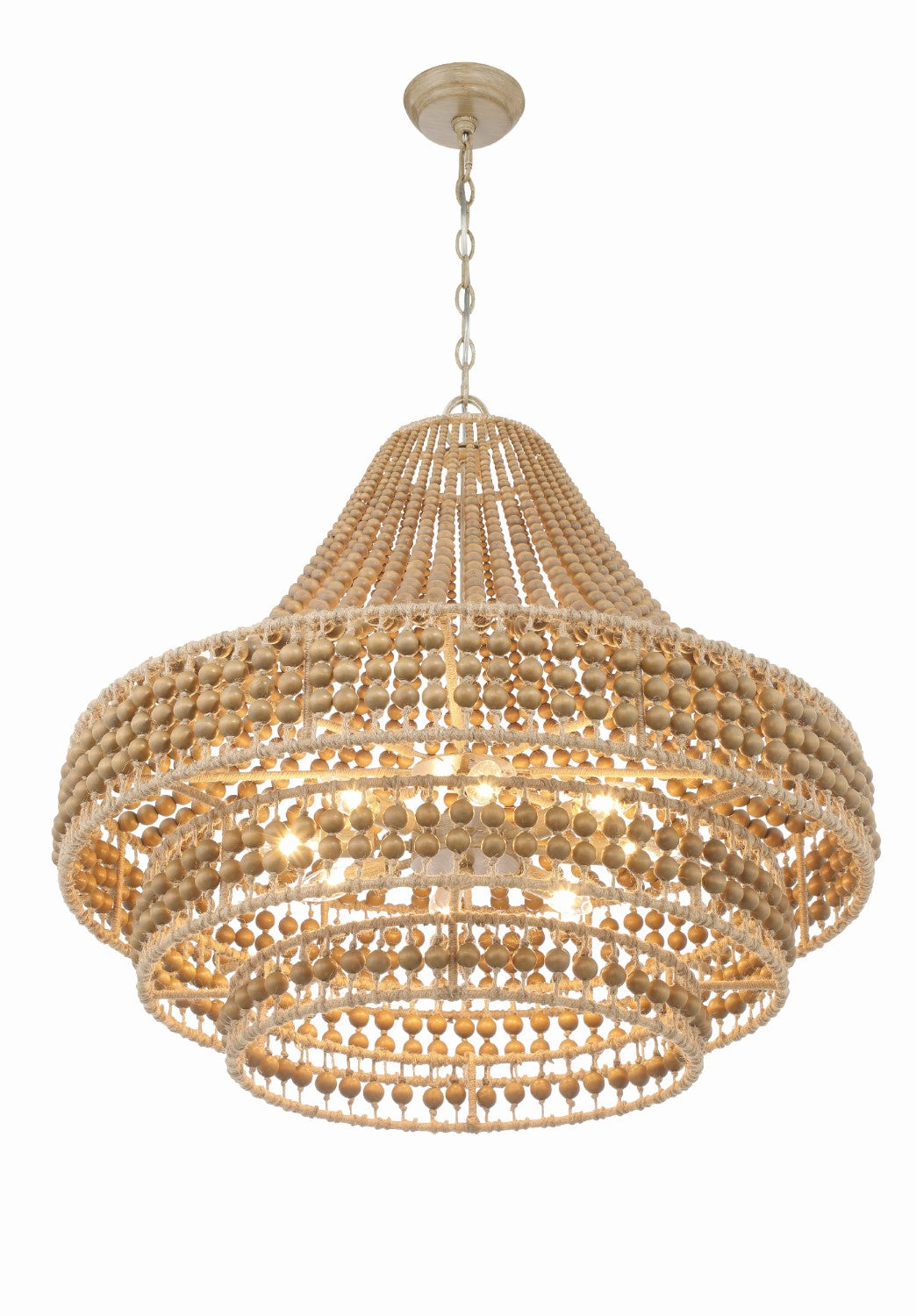 Crystorama SIL-B6008-BS Silas 8 Light Chandelier - Burnished Silver