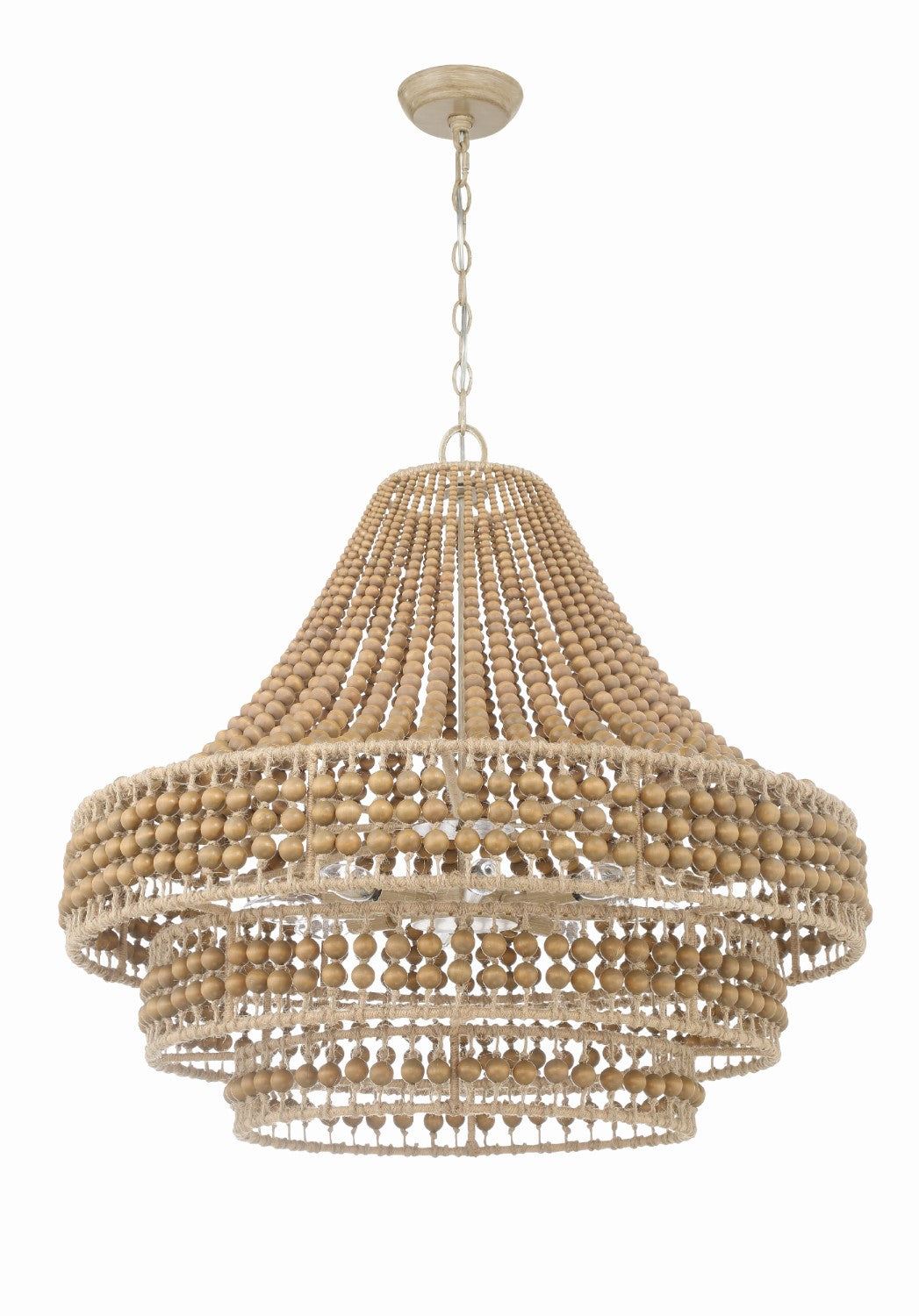 Crystorama SIL-B6008-BS Silas 8 Light Chandelier - Burnished Silver