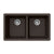 Hamat H-SIO-3319DU Granite Undermount 50/50 Double Bowl Kitchen Sink