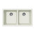 Hamat H-SIO-3319DU Granite Undermount 50/50 Double Bowl Kitchen Sink
