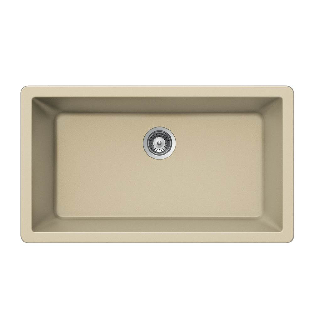Hamat H-SIO-3319SU Granite Undermount Large Single Bowl Kitchen Sink