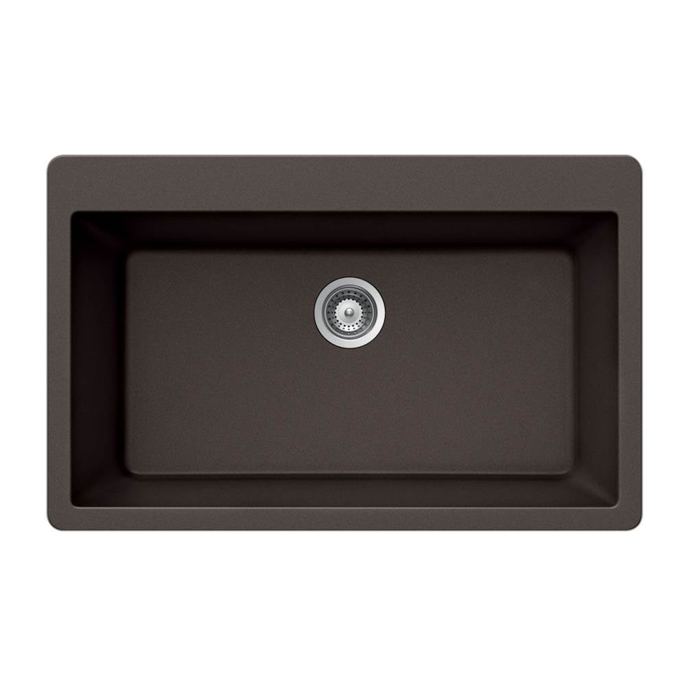 Hamat H-SIO-3321ST Granite Topmount Large Single Bowl Kitchen Sink