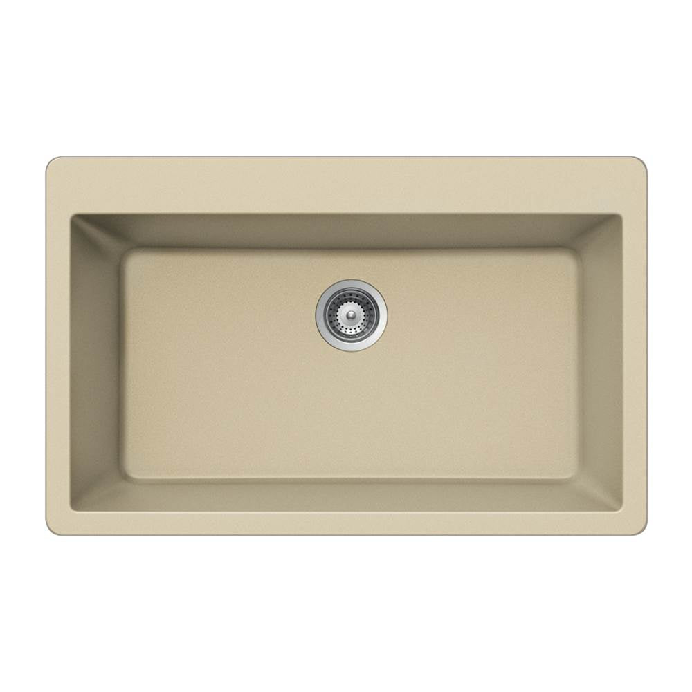 Hamat H-SIO-3321ST Granite Topmount Large Single Bowl Kitchen Sink