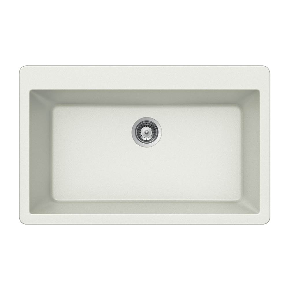 Hamat H-SIO-3321ST Granite Topmount Large Single Bowl Kitchen Sink