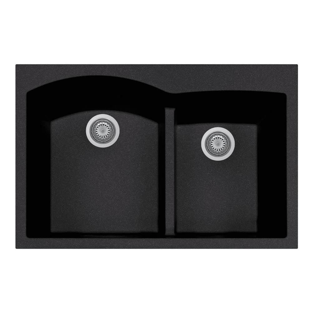 Hamat H-SIO-3322DATR Topmount Double Bowl Granite Kitchen Sink - Parent