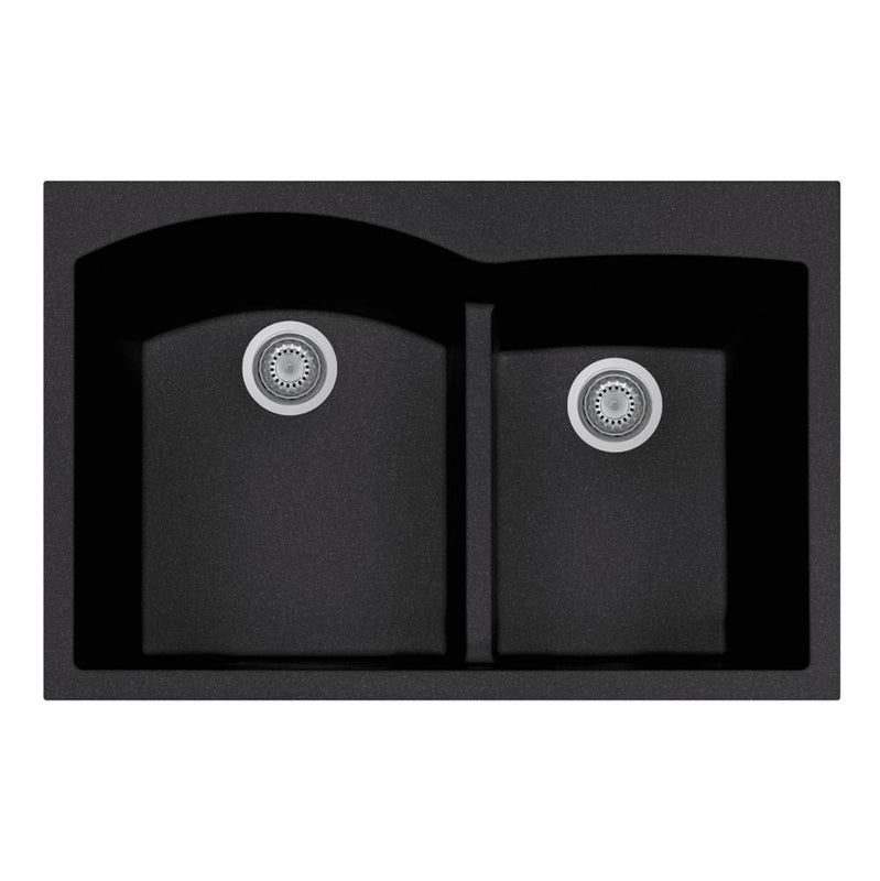 Hamat H-SIO-3322DATR Topmount Double Bowl Granite Kitchen Sink - Parent