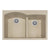 Hamat H-SIO-3322DATR Topmount Double Bowl Granite Kitchen Sink