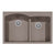 Hamat H-SIO-3322DATR Topmount Double Bowl Granite Kitchen Sink
