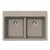 Hamat H-SIO-3322DT Granite Topmount 50/50 Double Bowl Kitchen Sink