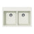 Hamat H-SIO-3322DT Granite Topmount 50/50 Double Bowl Kitchen Sink