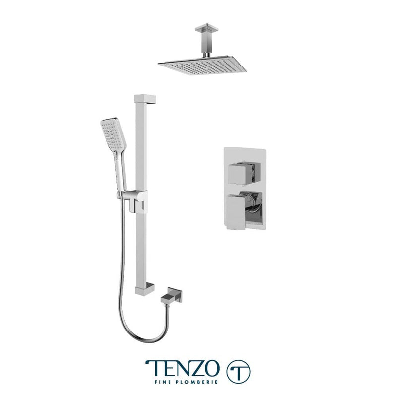Tenzo SLPB32-21134-CR Slik T-Box Kit 2 Functions Pressure Balance Chrome Finish