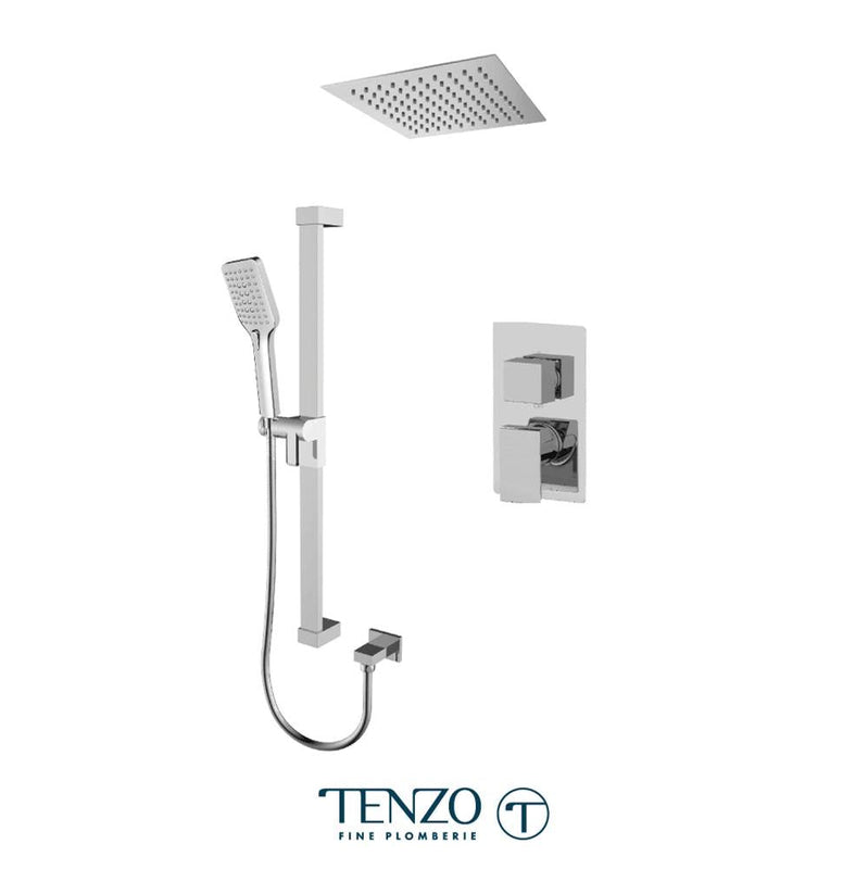 Tenzo SLPB32-21161-CR Slik T-Box Kit 2 Functions Pressure Balance Chrome Finish