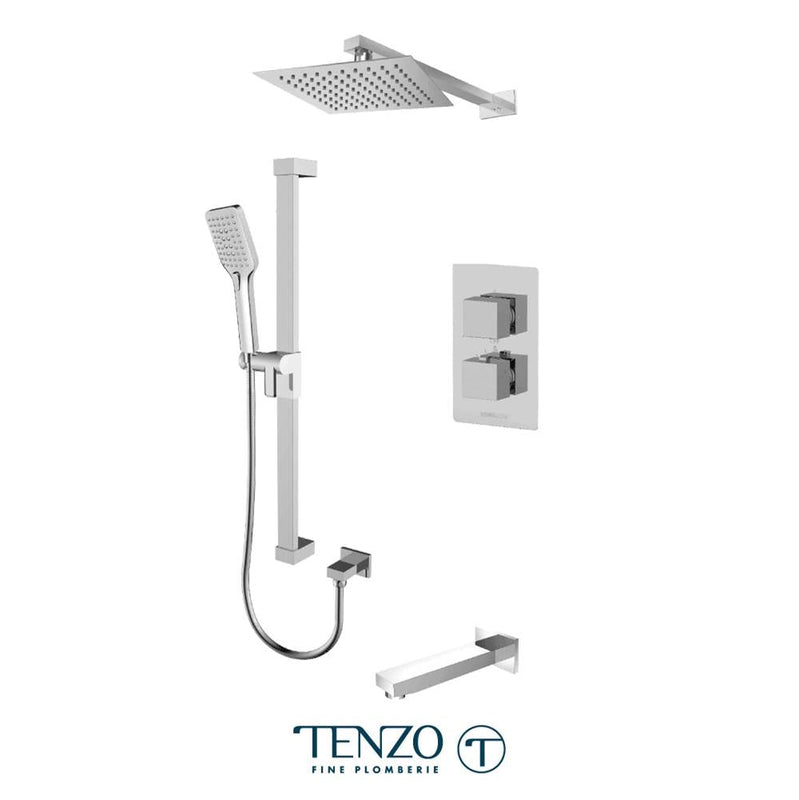 Tenzo SLT33-501105-CR Slik T-Box Kit 3 Functions Thermo Chrome Finish