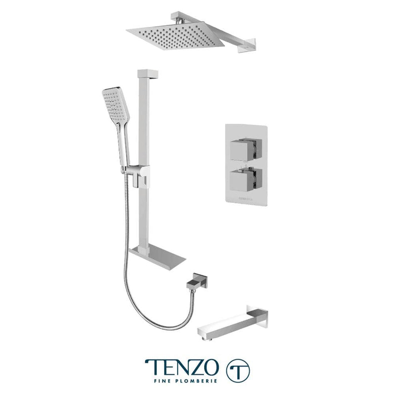 Tenzo SLT33-503115-CR Slik T-Box Kit 3 Functions Thermo Chrome Finish