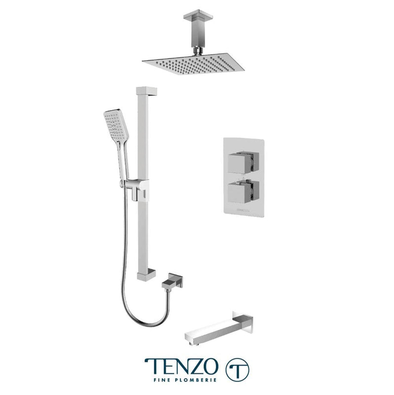 Tenzo SLT33-511315-CR Slik T-Box Kit 3 Functions Thermo Chrome Finish