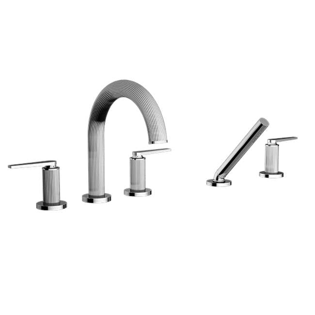 Santec 3455HO-TM Athena Roman Tub Filler Trim With Ho Handles And Handheld - Parent