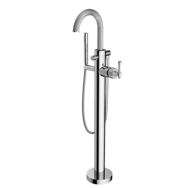 Santec 3494AT-TM Trim - Floor Mount Tub Filler with Hand Shower - Parent