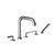 Santec 3955CI-TM Trim - Roman Tub Filler with Hand Shower
