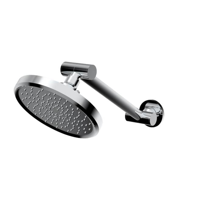 Santec 702408 6" Single Function Showerhead with Adjustable Arm and Flange - Parent